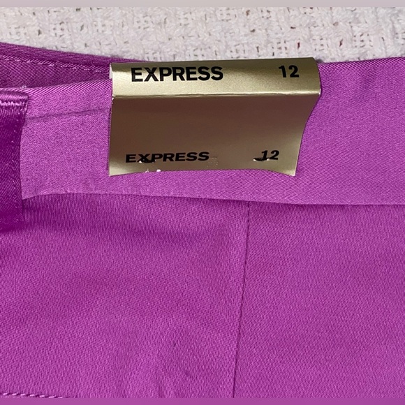 NWT Express Purple Women's “Editor” Shorts Size 12 NEW - Picture 7 of 12